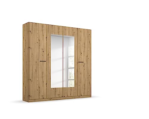Rauch Möbel Florenz Schrank Kleiderschrank Drehtürenschrank mit Spiegel, Eiche Artisan, Holz, 4-türig, inkl. 2 Kleiderstangen, 2 Einlegeböden BxHxT 181x210x54 cm Rauch Möbel Florenz Schrank Kleiderschrank Drehtürenschrank mit Spiegel, Eiche Artisan, Holz, 4-türig, inkl. 2 Kleiderstangen, 2 Einlegeböden BxHxT 181x210x54 cm von Rauch Möbel