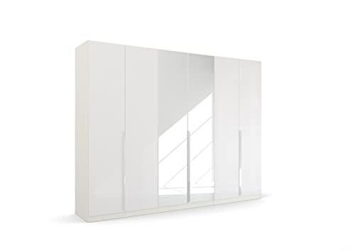 Rauch Möbel Glamour by Quadra Spin Schrank Drehtürenschrank, Hochglanz Weiß / Weiß, 6-trg. mit Spiegel, inkl. 3 Kleiderstangen, 3 Einlegeböden, BxHxT 271x210x54 cm Rauch Möbel Glamour by Quadra Spin Schrank Drehtürenschrank, Hochglanz Weiß / Weiß, 6-trg. mit Spiegel, inkl. 3 Kleiderstangen, 3 Einlegeböden, BxHxT 271x210x54 cm von Rauch Möbel