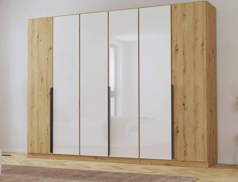 Rauch Möbel Kleiderschrank Drehtürenschrank Artemis, mit Glastüren, Eiche Artisan / weiß Drehtürenschrank, Schrank, Kleiderschrank, Breite 275 cm Rauch Möbel Kleiderschrank Drehtürenschrank Artemis, mit Glastüren, Eiche Artisan / weiß Drehtürenschrank, Schrank, Kleiderschrank, Breite 275 cm von Rauch Möbel