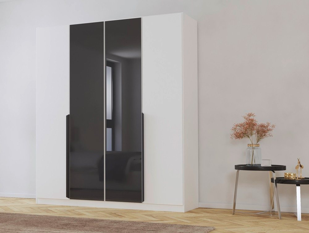 Rauch Möbel Kleiderschrank Drehtürenschrank Artemis, mit Glastüren, alpinweiß / basalt grau Drehtürenschrank, Schrank, Kleiderschrank, Breite 185 cm Rauch Möbel Kleiderschrank Drehtürenschrank Artemis, mit Glastüren, alpinweiß / basalt grau Drehtürenschrank, Schrank, Kleiderschrank, Breite 185 cm von Rauch Möbel