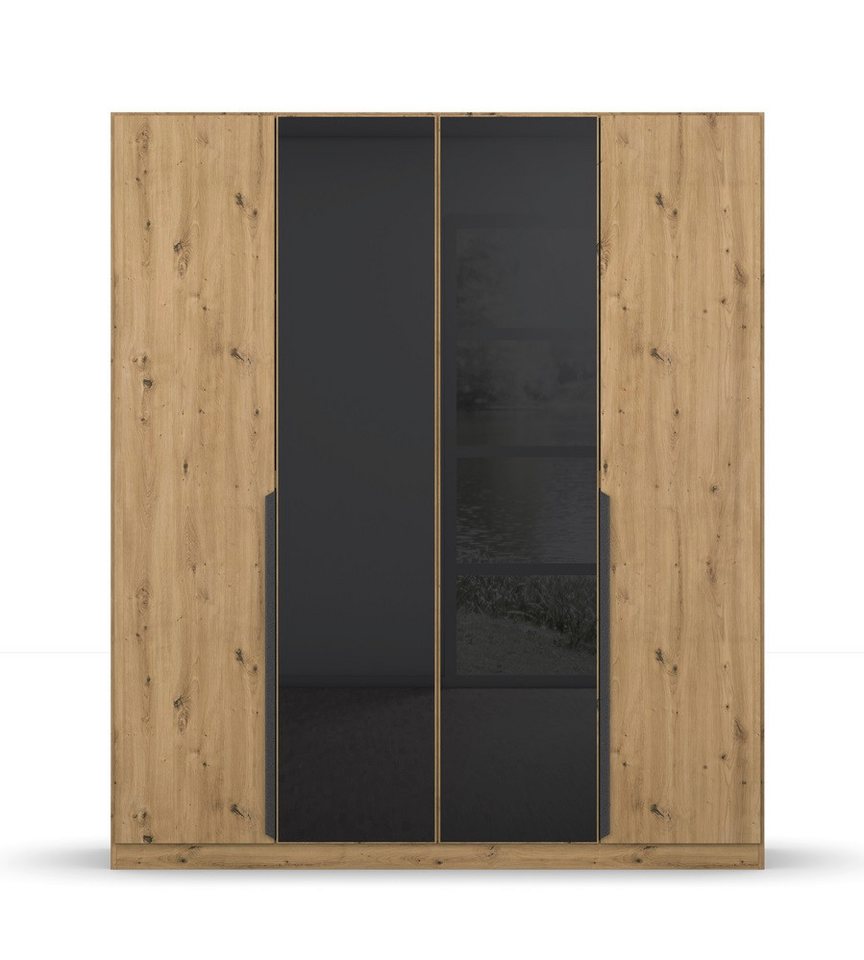 Rauch Möbel Kleiderschrank Drehtürenschrank Artemis mit Glastüren, Eiche Artisan / basalt grau Drehtürenschrank, Schrank, Kleiderschrank, Breite 185 cm Rauch Möbel Kleiderschrank Drehtürenschrank Artemis mit Glastüren, Eiche Artisan / basalt grau Drehtürenschrank, Schrank, Kleiderschrank, Breite 185 cm von Rauch Möbel