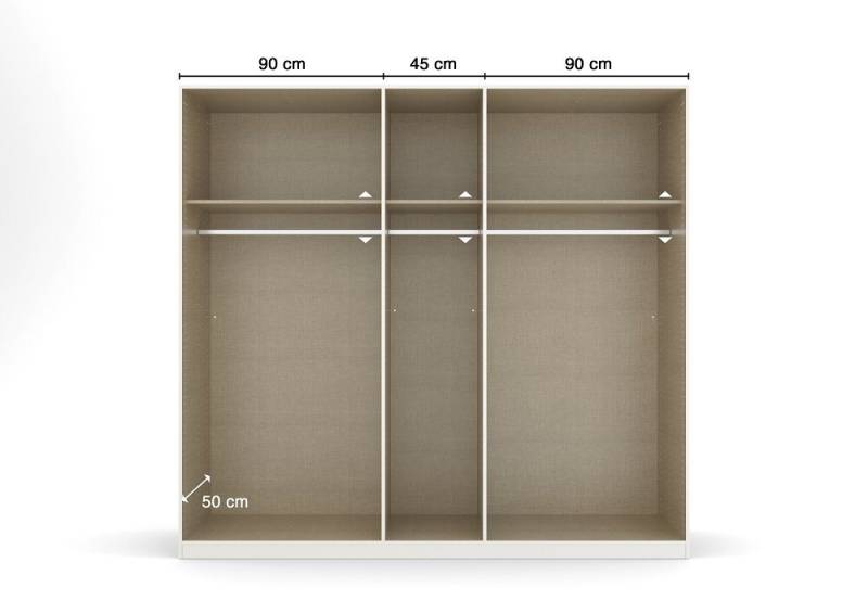 Rauch Möbel Kleiderschrank Kleiderschrank Drehtürenschrank Quadra-Spin, alpinweiß, verschiedene von Rauch Möbel