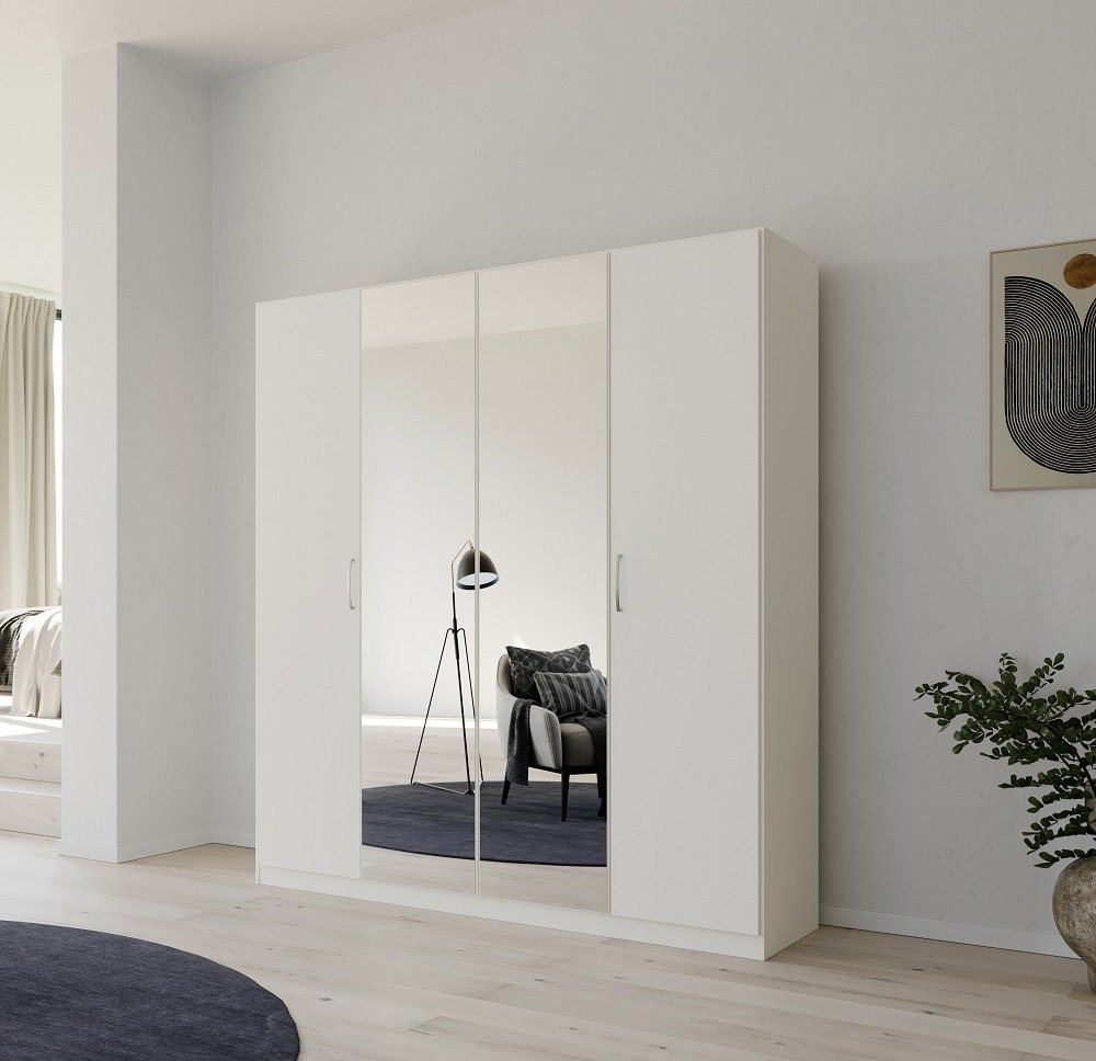 Rauch Möbel Kleiderschrank Kleiderschrank Drehtürenschrank Quadra-Spin, mit Spiegeltüren, alpin Rauch Möbel Kleiderschrank Kleiderschrank Drehtürenschrank Quadra-Spin, mit Spiegeltüren, alpin von Rauch Möbel