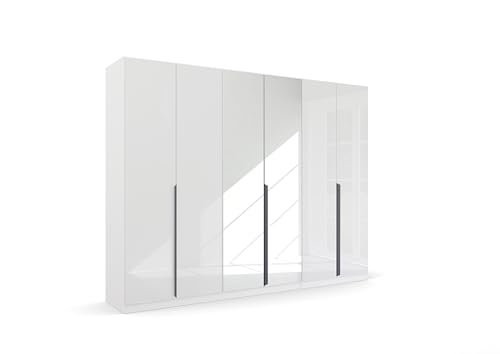 Rauch Möbel Modern by Quadra Spin Schrank Drehtürenschrank, Weiß/Glas Weiß, 6-trg. mit Spiegel, inkl. 3 Kleiderstangen, 3 Einlegeböden, BxHxT 271x210x54 cm Rauch Möbel Modern by Quadra Spin Schrank Drehtürenschrank, Weiß/Glas Weiß, 6-trg. mit Spiegel, inkl. 3 Kleiderstangen, 3 Einlegeböden, BxHxT 271x210x54 cm von Rauch Möbel
