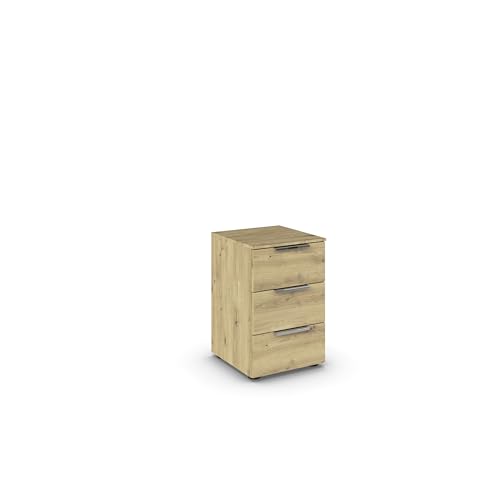 Rauch Möbel Flipp, Nachttisch, Nachtkommode für Schlafzimmer, Eiche Artisan, Holz, 3 Schubladen, Griffe chrom, 40x61x42cm Rauch Möbel Flipp, Nachttisch, Nachtkommode für Schlafzimmer, Eiche Artisan, Holz, 3 Schubladen, Griffe chrom, 40x61x42cm von Rauch Möbel