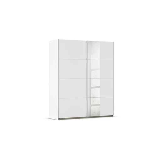 Rauch Möbel Oxford, Schiebetürenschrank, Kleiderschrank, Schrank, Garderobe, 2-türig, 1 Spiegel, Zubehör Classic, 4 Einlegeböden, Farbe Weiß, Griffleisten Alufarben, 175x210x59cm Rauch Möbel Oxford, Schiebetürenschrank, Kleiderschrank, Schrank, Garderobe, 2-türig, 1 Spiegel, Zubehör Classic, 4 Einlegeböden, Farbe Weiß, Griffleisten Alufarben, 175x210x59cm von Rauch Möbel