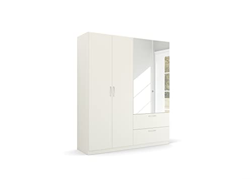 Rauch Möbel Pure by Quadra Spin Schrank Drehtürenschrank, Weiß, 4-trg. mit Spiegel, inkl. 2 Kleiderstangen, 2 Einlegeböden, 2 Schubkästen, BxHxT 181x210x54 cm Rauch Möbel Pure by Quadra Spin Schrank Drehtürenschrank, Weiß, 4-trg. mit Spiegel, inkl. 2 Kleiderstangen, 2 Einlegeböden, 2 Schubkästen, BxHxT 181x210x54 cm von Rauch Möbel
