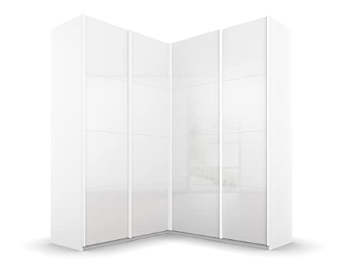 Rauch Möbel Quadra Schrank Eckschrank Schwebetürenschrank, Hochglanz Weiß / Weiß, 4-trg., inkl. 2 Kleiderstangen, 12 Einlegeböden, 3 Schubkästen, BxHxT 181x229x187 cm Rauch Möbel Quadra Schrank Eckschrank Schwebetürenschrank, Hochglanz Weiß / Weiß, 4-trg., inkl. 2 Kleiderstangen, 12 Einlegeböden, 3 Schubkästen, BxHxT 181x229x187 cm von Rauch Möbel