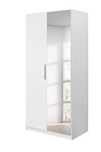 Rauch Möbel Rosario Drehtürenschrank, Holz, Weiß, B/H/T: 91/197/54 cm von Rauch Möbel