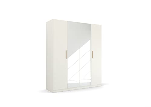 Rauch Möbel Skandi by Quadra Spin Schrank Drehtürenschrank, Weiß, 4-trg. mit Spiegel, inkl. 2 Kleiderstangen, 2 Einlegeböden, BxHxT 181x210x54 cm Rauch Möbel Skandi by Quadra Spin Schrank Drehtürenschrank, Weiß, 4-trg. mit Spiegel, inkl. 2 Kleiderstangen, 2 Einlegeböden, BxHxT 181x210x54 cm von Rauch Möbel