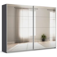 rauch Quadra Kleiderschrank 2-türig, mit Spiegel, Farbe Grau metallic Breite 271 cm rauch Quadra Kleiderschrank 2-türig, mit Spiegel, Farbe Grau metallic Breite 271 cm von Rauch Möbel