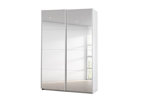 Rauch Möbel Caracas Schrank Kleiderschrank Schwebetürenschrank, Weiß mit Spiegel, 2-trg., inkl. Zubehörpaket Premium 2 Kleiderstangen, 6 Einlegeböden, 1 Hakenleiste, 1 Türdämpfer-Set, BxHxT 136x210x62 cm Rauch Möbel Caracas Schrank Kleiderschrank Schwebetürenschrank, Weiß mit Spiegel, 2-trg., inkl. Zubehörpaket Premium 2 Kleiderstangen, 6 Einlegeböden, 1 Hakenleiste, 1 Türdämpfer-Set, BxHxT 136x210x62 cm von Rauch Möbel