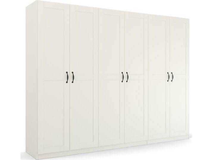 Drehtürenschrank RAUCH Cottage by Quadra Spin , weiß (alpinweiß), B:271cm H:210cm T:54cm, Holzwerkstoff, Schränke, in skandinavischem Landhausstil, mit Spiegel von Rauch