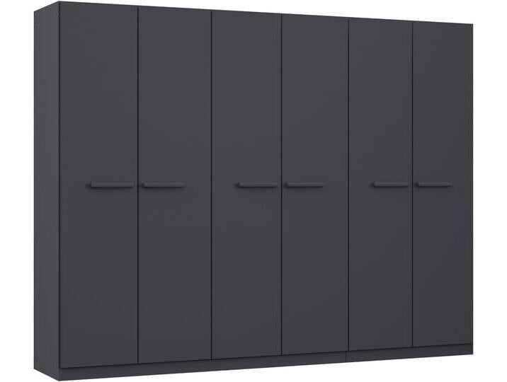 Drehtürenschrank RAUCH Kleiderschrank Schrank Garderobe Garderobenschrank Stauraumwunder MODI , grau (graumetallic), B:271cm H:210cm T:54cm, Holzwerkstoff, Schränke, optional mit Spiegel MADE IN GERMANY von Rauch
