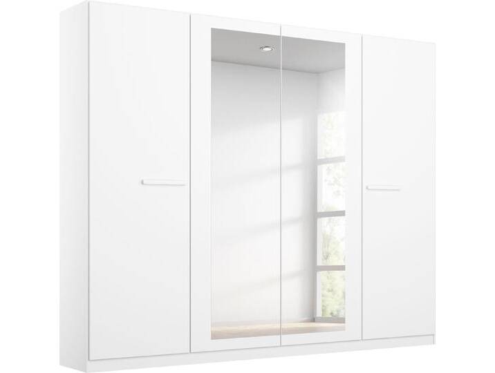 Drehtürenschrank RAUCH Kleiderschrank Schrank Garderobe Garderobenschrank Stauraumwunder MODI , weiß, B:226cm H:210cm T:54cm, Holzwerkstoff, Schränke, optional mit Spiegel MADE IN GERMANY von Rauch
