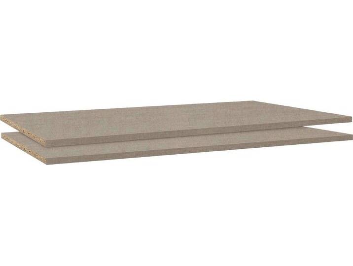 Einlegeboden RAUCH Zubehör für Rauch-Schwebetürenschränke BLUE , beige (leinenoptik hell), B:107cm H:1,6cm T:45cm, Holzwerkstoff, Einlegeböden, 2er-Set Breite 107 cm, Tiefe 45 cm von Rauch