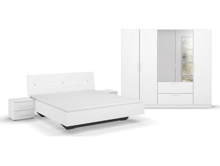 INOSIGN BY RAUCH Schlafzimmer-Set Komplettschlafzimmer Schlafzimmer Challenger (Set 4-teilig), Schrank 2 Breiten, Bett 3 Breiten, 2 Nachttische MADE IN GERMANY, weiß von Rauch