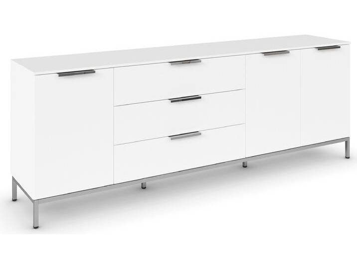 Kombikommode RAUCH Kommode Türkommode Sideboard Kombikommode FLIPP , weiß (alpinweiß), B:200cm H:72cm T:42cm, Holzwerkstoff, Sideboards, 3-türig mit 3 Schubladen und Soft-Close-Funktion von Rauch