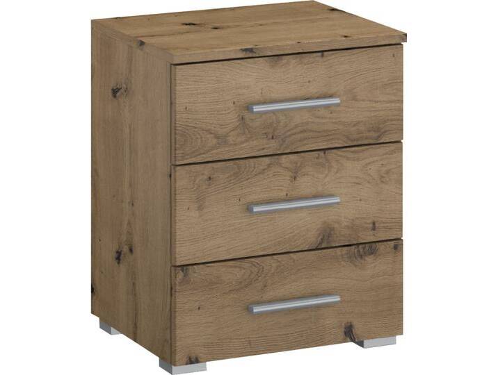 Nachtkommode RAUCH Base , braun (eiche artisan), B:40cm H:52cm T:40cm, Holzwerkstoff, Sideboards, optional in moderner Hochglanz-Front von Rauch