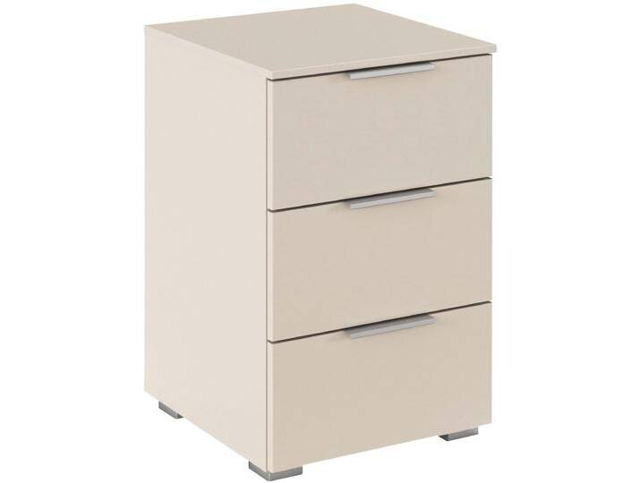 Nachtkommode RAUCH Nachttisch Nachtkonsole AGORDO in Dekor- oder Hochglanzfront , beige (beige (champagner)), B:40cm H:61cm T:42cm, Holzwerkstoff, Sideboards, mit 3 geräumigen Schubladen für viel Stauraum MADE IN GERMANY von Rauch