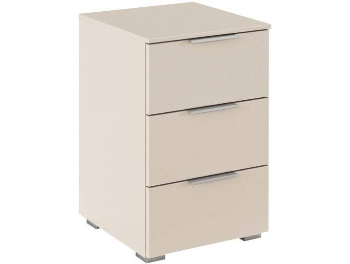Nachtkommode RAUCH Nachttisch Nachtkonsole AGORDO in Dekor- oder Hochglanzfront , beige (beige (champagner)), B:40cm H:61cm T:42cm, Holzwerkstoff, Sideboards, mit 3 geräumigen Schubladen für viel Stauraum MADE IN GERMANY von Rauch