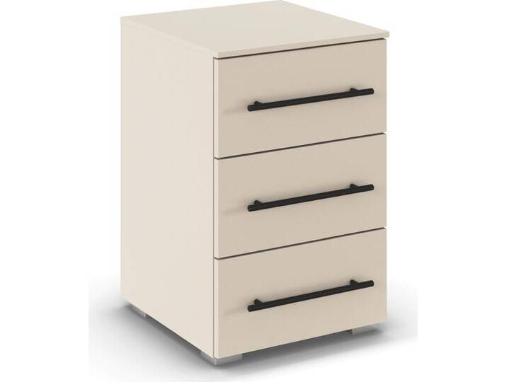 Nachtkommode RAUCH Nachttisch Nachtkonsole AVOLA in Dekorfront , beige (champagner), B:40cm H:61cm T:42cm, Holzwerkstoff, Sideboards, mit 3 geräumigen Schubladen für viel Stauraum MADE IN GERMANY von Rauch
