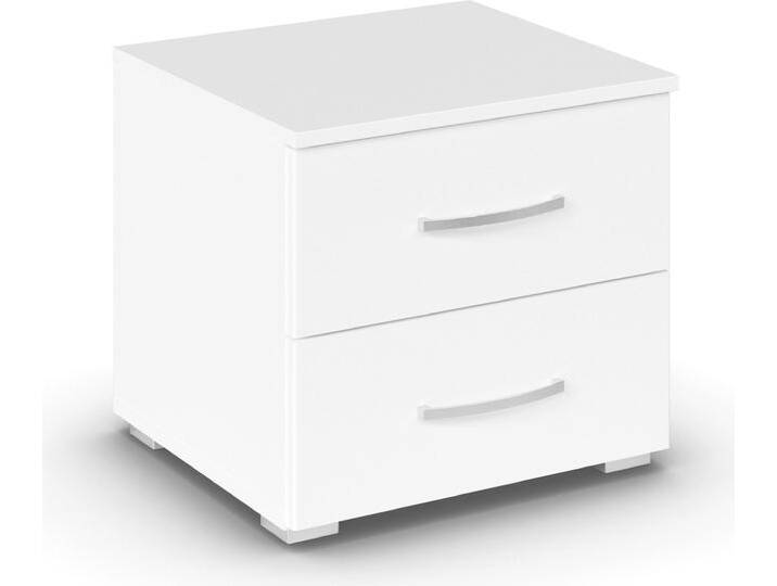 Nachtkommode RAUCH Pure by Aditio , weiß (alpinweiß), B:47cm H:43cm T:42cm, Holzwerkstoff, Sideboards, im minimalistischem Design, 2 Schubladen mit Softclose-Funktion von Rauch