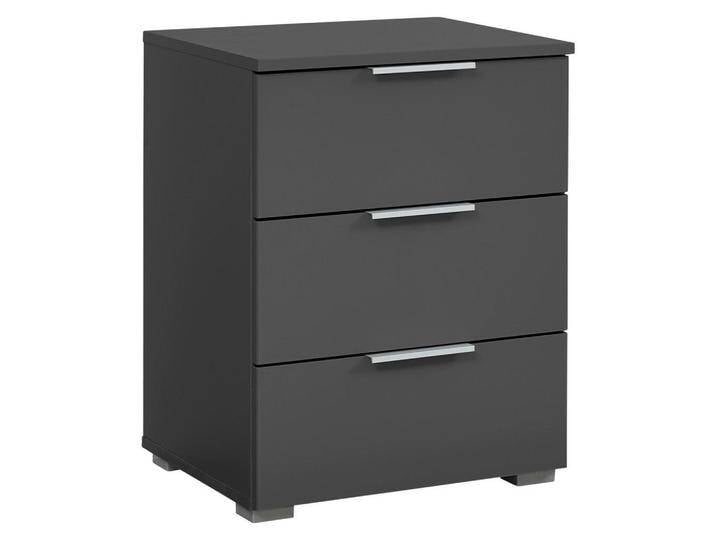 Rauch Möbel NACHTSCHRANK Rauch ALABAMA, Grau, 3 Schubladen, 40x61x42 cm, Blauer Engel, Goldenes M, BQ - Bündnis für Qualität, Made in Germany, von Rauch