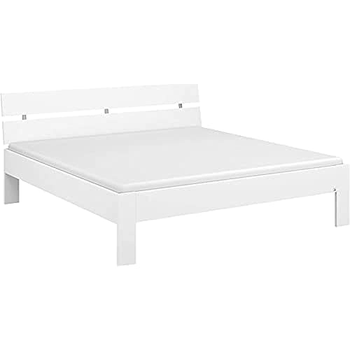 Rauch Möbel Ryba Bett Futonbett in Weiß, Liegefläche 180x200 cm, Gesamtmaße BxHxT 185x88x215 cm von Rauch Möbel
