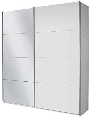 Rauch Möbel Quadra Kleiderschrank, Schwebetürenschrank, 2-türig, 1 Spiegeltür, inkl. Zubehörpaket Basic 6 Einlegeböden 3 Kleiderstangen, Farbe Alpinweiß, BxHxT 226x229x62cm Rauch Möbel Quadra Kleiderschrank, Schwebetürenschrank, 2-türig, 1 Spiegeltür, inkl. Zubehörpaket Basic 6 Einlegeböden 3 Kleiderstangen, Farbe Alpinweiß, BxHxT 226x229x62cm von Rauch Möbel