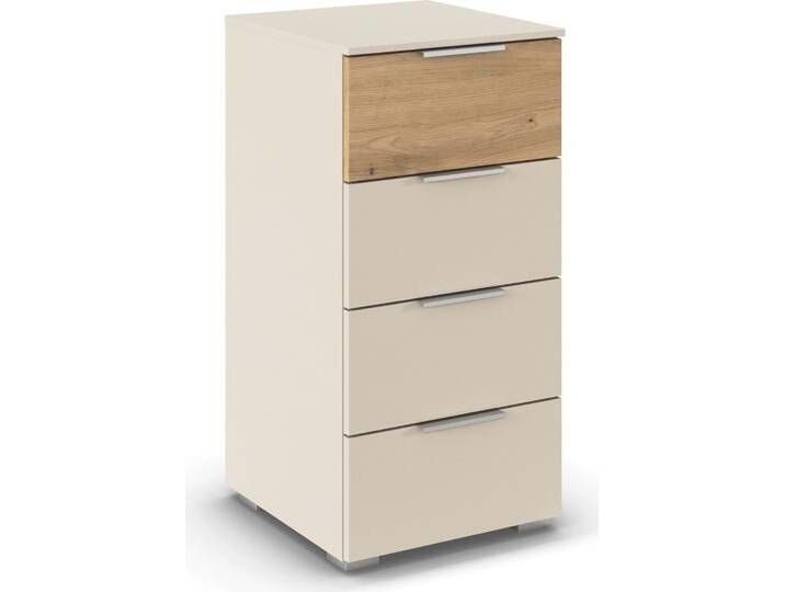 Schubkastenkommode RAUCH Astana , beige (champagner), eiche artisan, B:40cm H:81cm T:42cm, Holzwerkstoff, Sideboards von Rauch