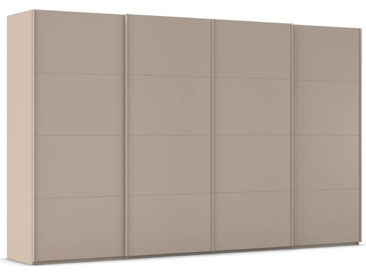 Schwebetürenschrank RAUCH Kleiderschrank Schrank Garderobe Schlafzimmerschrank SCALE-FYRA , grau (fango, griffleisten fango), B:360cm H:223cm T:68cm, Holzwerkstoff, Schränke, edle viergeteilte Türen viele Farben und Griff-Farben MADE IN GERMANY von Rauch