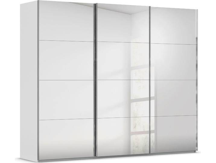 Schwebetürenschrank RAUCH Kleiderschrank Schrank Garderobe Schlafzimmerschrank SCALE-FYRA , grau (seidengrau), B:271cm H:223cm T:68cm, Holzwerkstoff, Schränke, edle viergeteilte Türen, Spiegelfront und viele Farben MADE IN GERMANY von Rauch