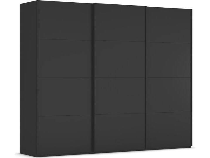 Schwebetürenschrank RAUCH Kleiderschrank Schrank Garderobe Schlafzimmerschrank SCALE-FYRA , schwarz-weiß (schwarz, griffleisten schwarz), B:271cm H:223cm T:68cm, Holzwerkstoff, Schränke, edle viergeteilte Türen viele Farben und Griff-Farben MADE IN GERMANY von Rauch