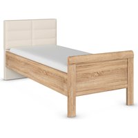 rauch Bett "Bett Einzelbett Stollenbett EVELYN", in Komforthöhe mit Polsterkopfteil in elegantem Stil MADE IN GERMANY von Rauch