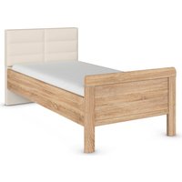 rauch Bett "Bett Einzelbett Stollenbett EVELYN", in Komforthöhe mit Polsterkopfteil in elegantem Stil MADE IN GERMANY von Rauch
