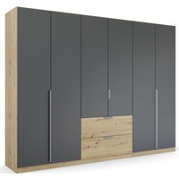 rauch Drehtürenschrank "Dark&Wood by Quadra Spin", im Industrial Style mit Metallgriffstangen von Rauch