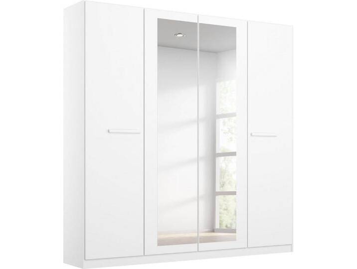rauch Drehtürenschrank Kleiderschrank Schrank Garderobe Garderobenschrank Stauraumwunder MODI optional mit Spiegel MADE IN GERMANY, weiß, Weiß von Rauch