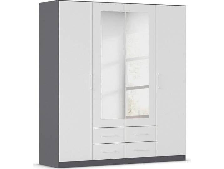 rauch Drehtürenschrank Kleiderschrank Schrank Garderobe KREFELD optional mit Spiegel mit 3 Griff-Varianten, inkl. praktischen Schubladen MADE IN GERMANY von Rauch
