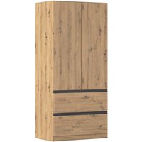 rauch Drehtürenschrank "Kleiderschrank Schrank Garderobe Wäscheschrank COSTA in 3 Breiten", viel Platz, grifflose Front und Push-to-Open Funktion MADE IN GERMANY von Rauch
