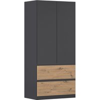 rauch Drehtürenschrank "Kleiderschrank Schrank Garderobe Wäscheschrank COSTA in 3 Breiten", viel Platz, grifflose Front und Push-to-Open Funktion MADE IN GERMANY von Rauch