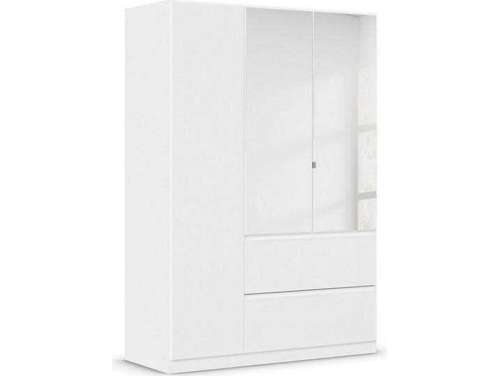 rauch Drehtürenschrank Kleiderschrank Schrank Garderobe Wäscheschrank COSTA in 3 Breiten mit Spiegel, grifflose Front und Push-to-Open Funktion MADE IN GERMANY, weiß von Rauch