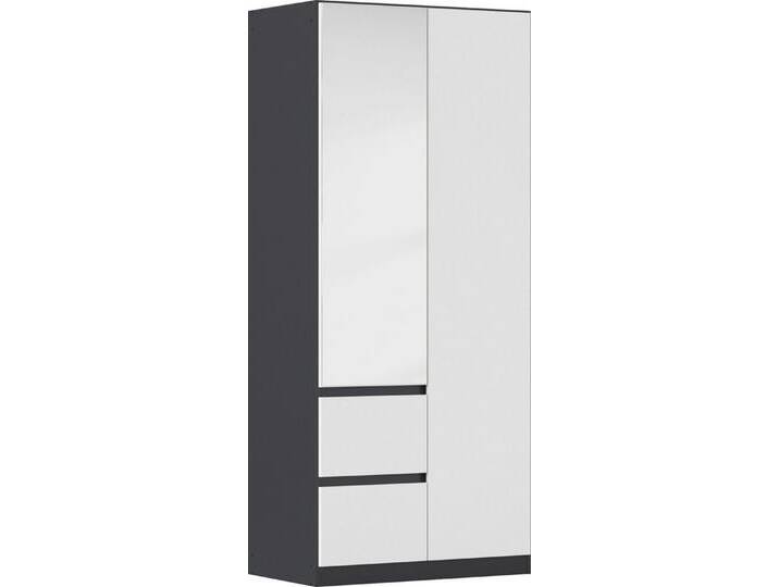 rauch Drehtürenschrank Kleiderschrank Schrank mit Spiegel Garderobe Garderobenschrank MAINZ grifflose Front mit Spiegel, Außentüren mit Push-to-Open Funktion rauch Drehtürenschrank Kleiderschrank Schrank mit Spiegel Garderobe Garderobenschrank MAINZ grifflose Front mit Spiegel, Außentüren mit Push-to-Open Funktion von Rauch