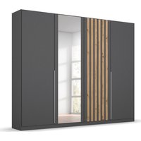 rauch Drehtürenschrank "Kleiderschrank Schrank Garderobe Garderobenschrank LAMELLA", elegante Lamellen-Auflage in 3D Akustikpaneel Optik MADE IN GERMANY von Rauch