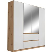rauch Drehtürenschrank "Kleiderschrank Schrank mit Spiegel Garderobe Garderobenschrank MAINZ", grifflose Front mit Spiegel, Außentüren mit Push-to-Open Funktion von Rauch