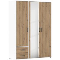 rauch Drehtürenschrank "Kleiderschrank Schrank Garderobe Wäscheschrank VOYAGER", (in 3 verschiedenen Ausstattungen BASIC/CLASSIC/PREMIUM), mit modernen Griffen in Graumetallic, inkl. Schubkästen und Spiegel von Rauch