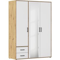 rauch Drehtürenschrank "Kleiderschrank Schrank Garderobe Wäscheschrank VOYAGER", (in 3 verschiedenen Ausstattungen BASIC/CLASSIC/PREMIUM), mit modernen Griffen in Graumetallic, inkl. Schubkästen und Spiegel von Rauch