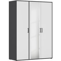 rauch Drehtürenschrank "Kleiderschrank Schrank Garderobe Wäscheschrank VOYAGER" in 3 verschiedenen Ausstattungen BASIC/CLASSIC/PREMIUM, mit modernen Griffen in Graumetallic und Spiegel von Rauch