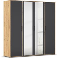 rauch Drehtürenschrank "Kleiderschrank Schrank Garderobe Wäscheschrank VOYAGER", (in 3 verschiedenen Ausstattungen BASIC/CLASSIC/PREMIUM), mit modernen Griffen in Graumetallic und Spiegel von Rauch