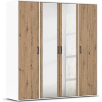 rauch Drehtürenschrank "Kleiderschrank Schrank Garderobe Wäscheschrank VOYAGER", (in 3 verschiedenen Ausstattungen BASIC/CLASSIC/PREMIUM), mit modernen Griffen in Graumetallic und Spiegel von Rauch
